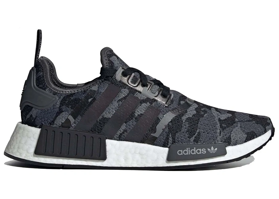 Фото № 1 с приближением к товару «‎adidas NMD R1 Camo Black Grey»