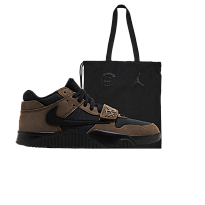 Фото № 1 с приближением к товару «‎Travis Scott x Air Jordan Jordan Jumpman Jack TR Dark Mocha With Tote Bag»