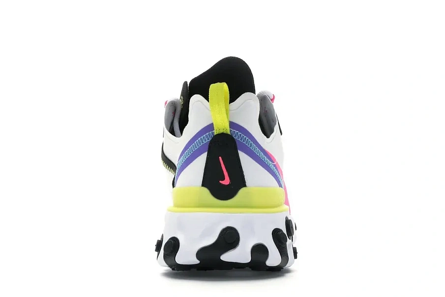 Фото № 4 с приближением к товару «‎Nike React Element 55 White Psychic Purple Hyper Pink»