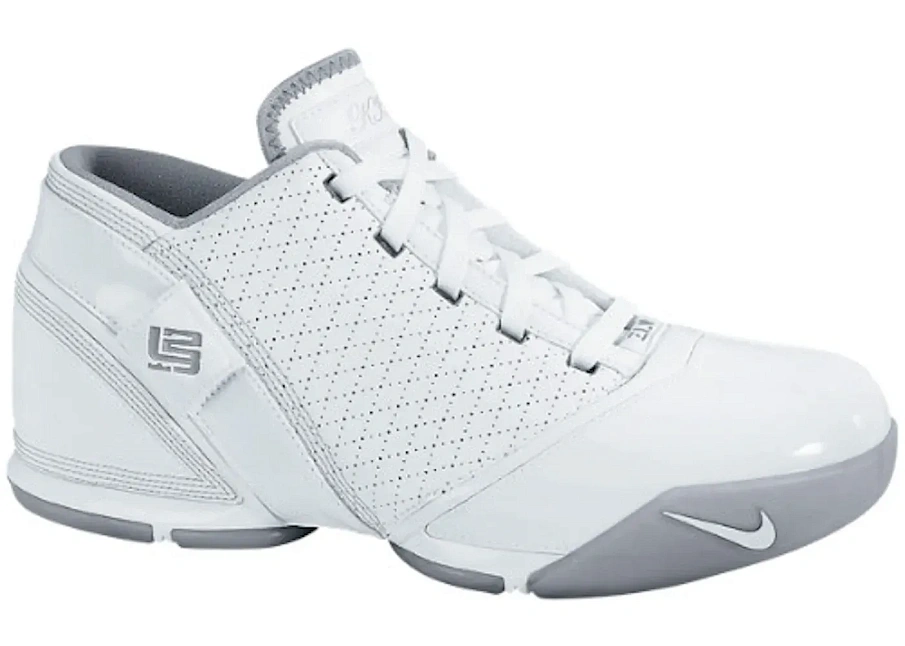 Фото № 1 с приближением к товару «‎Nike LeBron 5 Low White Metallic Silver»
