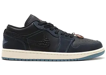 Jordan 1 Low SE Black Dark Obsidian Snakeskin (FJ5478-010)