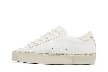 Golden Goose Women's Hi Star White Black Crocodile - 4