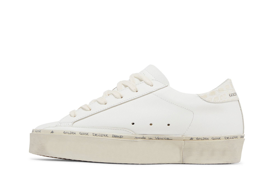 Фото № 4 с приближением к товару «‎Golden Goose Women's Hi Star White Black Crocodile»