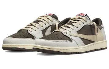 Travis Scott x Air Jordan 1 Low OG General Vintage basketball shoes Reverse Mocha - 4