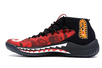 adidas Dame 4 A Bathing Ape Red - 5