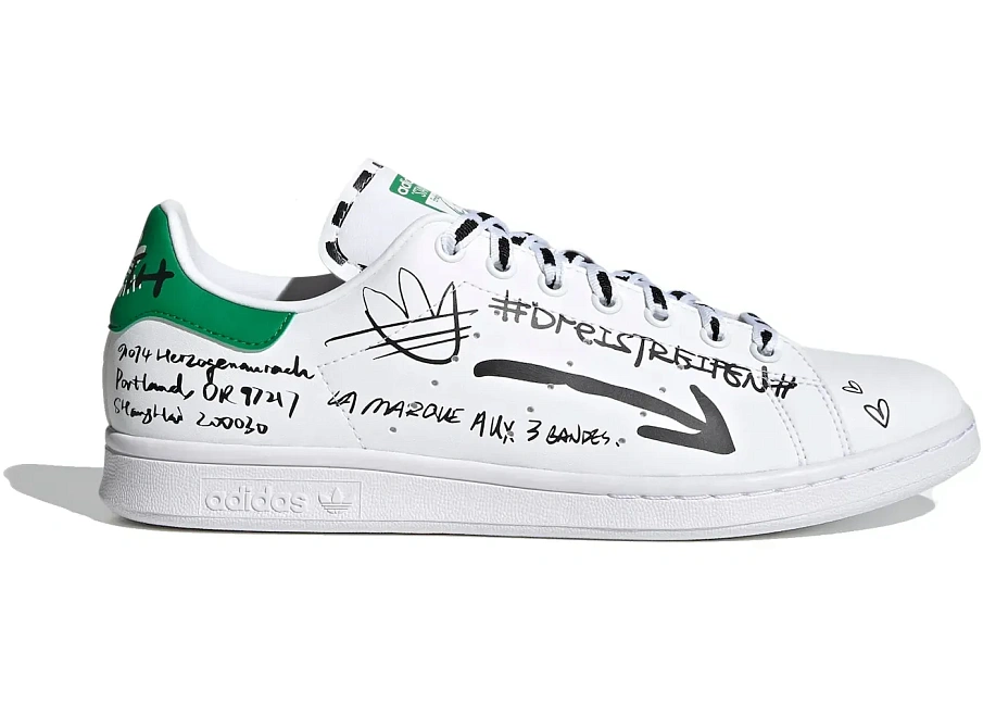 Фото № 1 с приближением к товару «‎adidas Stan Smith Sharpie Pack Graffiti White»