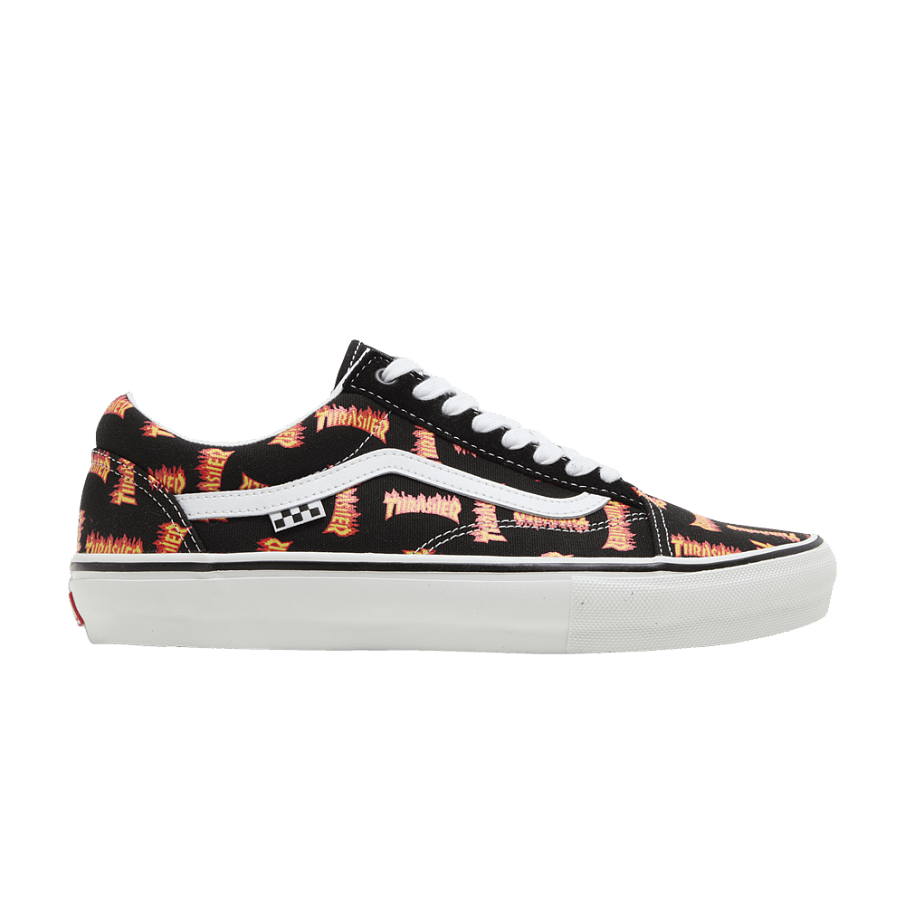 Фото № 1 с приближением к товару «‎Thrasher x Vans Skate Old Skool Allover Thrasher Logo»