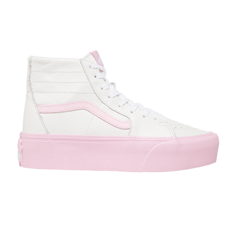 Фото № 1 с приближением к товару «‎Barbie x Vans Sk8-Hi Tapered Stackform White Pink»