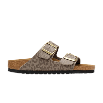 Фото № 1 с приближением к товару «‎Birkenstock Women's Arizona Synthetic Sandal Leopard Grey Taupe»