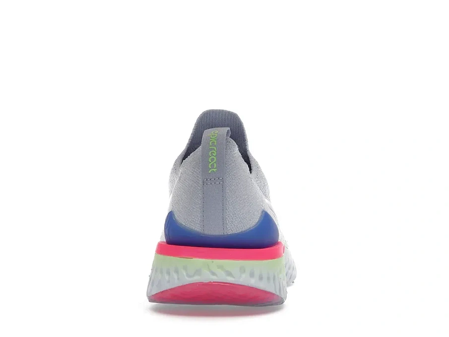 Фото № 4 с приближением к товару «‎Nike Epic React Flyknit 2 Hydrogen Blue Sapphire Hyper Pink »
