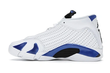 Jordan 14 Retro White Hyper Royal  - 5