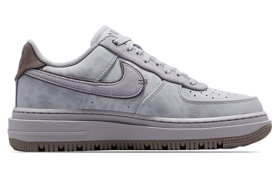 Фото № 2 с приближением к товару «‎Nike Air Force 1 Luxe "Dyed" Low-Top Casual Sneakers GreyPurple»