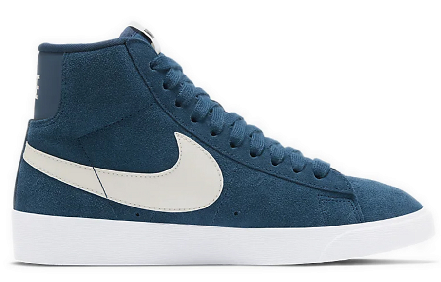 Фото № 2 с приближением к товару «‎Nike Blazer Mid Vintage Suede 'BlueWhite'»