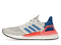 Фото № 3 с приближением к товару «‎adidas Ultra Boost 20 White Glory Blue Solar Red»