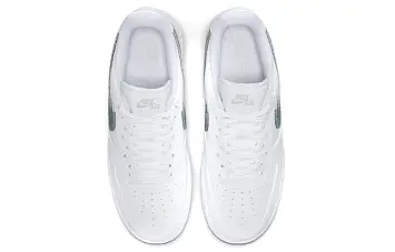 Nike Air Force 1 "Glitter Swoosh" Low-Top Sneakers WhiteGreen - 7