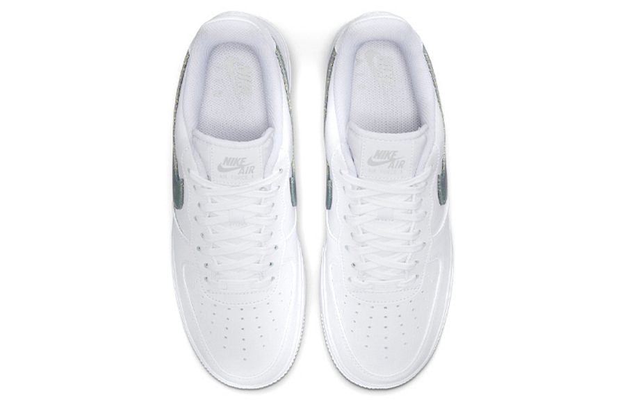 Фото № 4 с приближением к товару «‎Nike Air Force 1 "Glitter Swoosh" Low-Top Sneakers WhiteGreen»