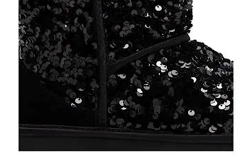 UGG Women's Classic Short Chunky Sequin - Black - 3