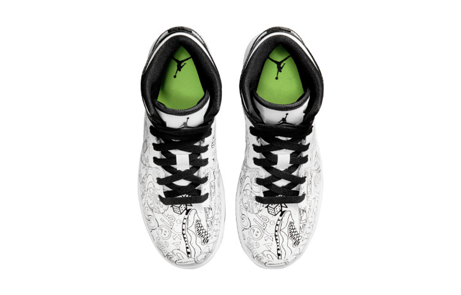 Фото № 4 с приближением к товару «‎Nike Air Jordan 1 Mid SE GS Basketball Shoes DIY»