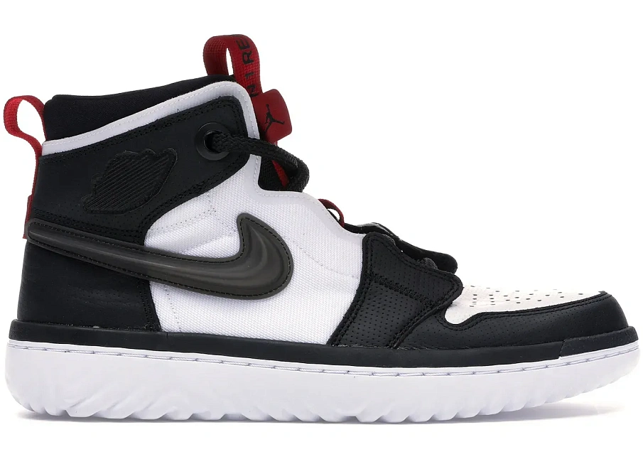 Фото № 1 с приближением к товару «‎Jordan 1 High React Black White Gym Red»