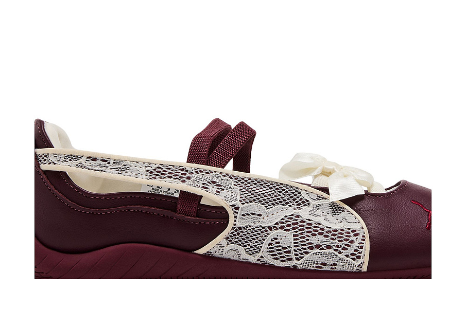 Фото № 3 с приближением к товару «‎Puma Women's Speedcat Ballet Lace Ruby Shimmer Frosted Ivory»