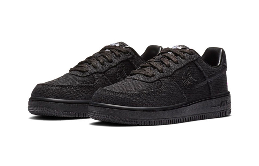 Фото № 3 с приближением к товару «‎(BP) Stussy x Nike Air Force 1 Low "Triple Black»