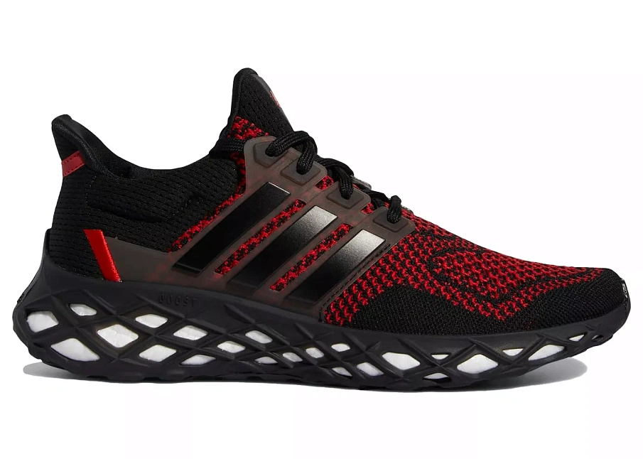 Фото № 1 с приближением к товару «‎adidas Ultra Boost Web DNA Core Black Vivid Red»