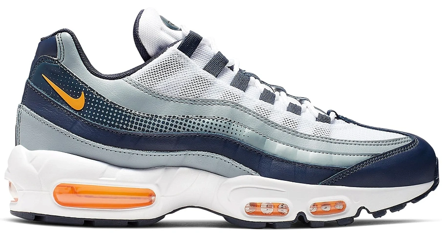 Фото № 1 с приближением к товару «‎Nike Air Max 95 Midnight Navy Laser Orange»