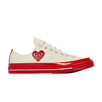 Фото № 1 с приближением к товару «‎Comme des Garçons Play x Converse Chuck 70 Low Pristine Red»
