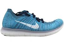 Фото № 1 с приближением к товару «‎Nike Free RN Flyknit Ocean Fog/White-Blue Glow-Hyper Jade »