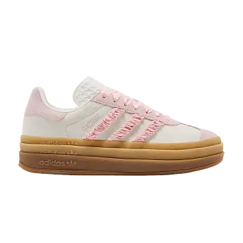 adidas Women's Gazelle Bold Pink Ruffle Lace
