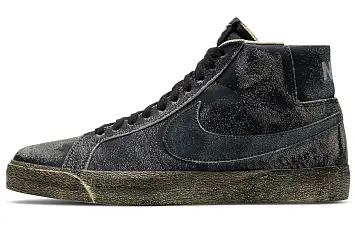 Nike Blazer mid Skate shoes Faded Black - 1