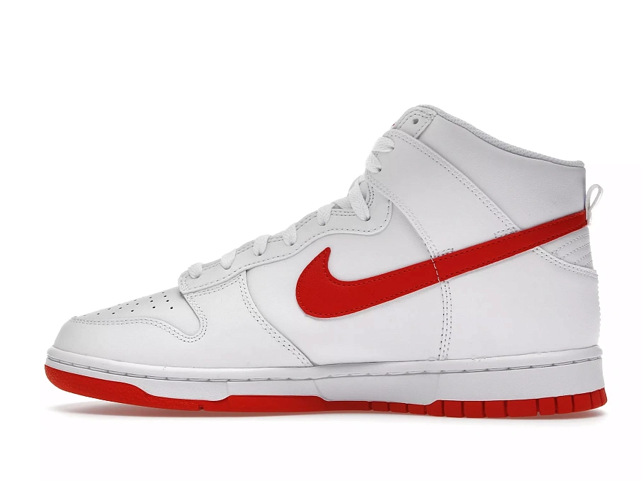 Фото № 5 с приближением к товару «‎Nike Dunk High White Picante Red»