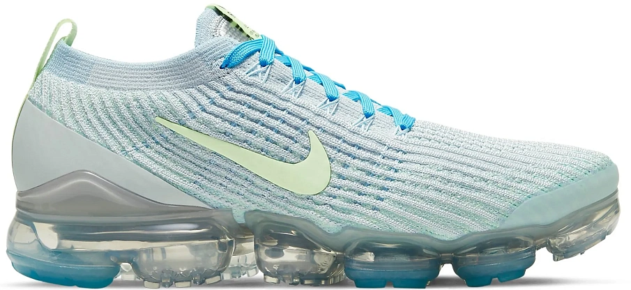 Фото № 1 с приближением к товару «‎Nike Air VaporMax Flyknit 3 Baltic Blue Barely Volt »