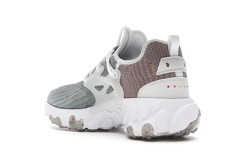 Фото № 6 с приближением к товару «‎Nike React Presto Flyknit Multi White»