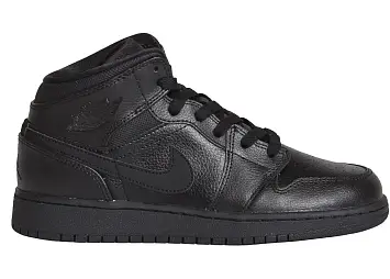Jordan 1 Mid Triple Black (2015) (554725-030)