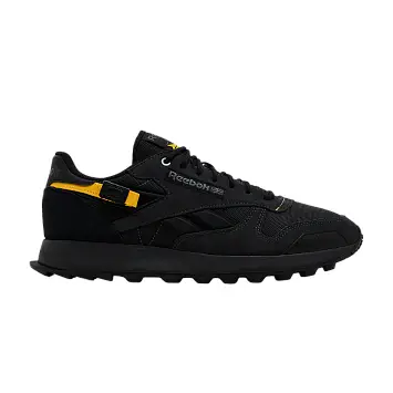 Reebok Classic Leather Winterized - Black Yellow - 1