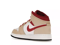 Фото № 4 с приближением к товару «‎Jordan 1 Mid Light Curry Cardinal »
