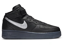 Фото № 1 с приближением к товару «‎Nike Air Force 1 Mid Prm Black Metallic Silver»