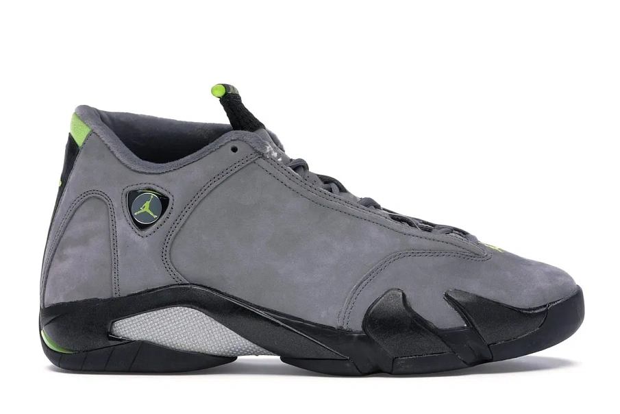 Фото № 1 с приближением к товару «‎Jordan 14 Retro Graphite Chartreuse (2005)»