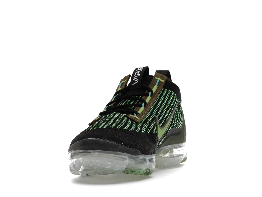 Фото № 4 с приближением к товару «‎Nike Air VaporMax 2021 FK Black Chlorophyll Cargo Khaki»