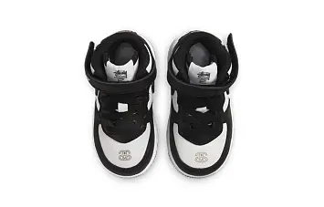 Stussy Nike TD Air Force 1 Mid "Black and Light Bone" - 6