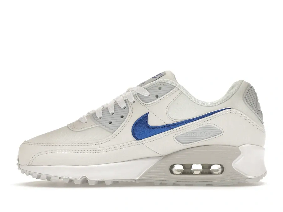 Фото № 3 с приближением к товару «‎Nike Air Max 90 White Metallic Blue »