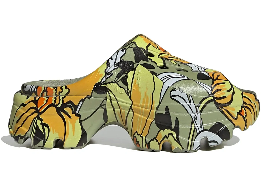 Фото № 1 с приближением к товару «‎adidas Clog Stella McCartney Floral Tent Green»