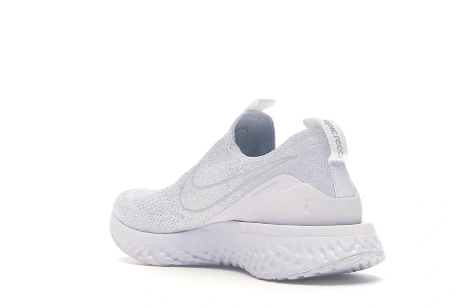 Фото № 6 с приближением к товару «‎Nike Epic Phantom React Flyknit White Pure Platinum »