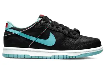 Nike Dunk Low SE Barber Shop Black 