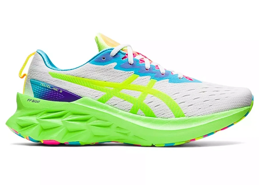 Фото № 1 с приближением к товару «‎ASICS Novablast 2 White Safety Yellow»