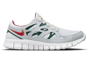 Nike Free Run 2 Grey Cinnabar Gorge Green