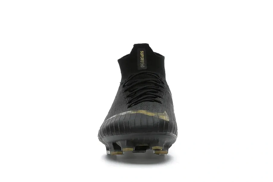 Фото № 2 с приближением к товару «‎Nike Mercurial Superfly 6 Elite FG Black Metallic Gold»