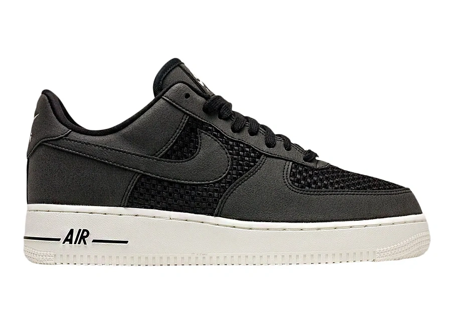 Фото № 1 с приближением к товару «‎Nike Air Force 1 Low Woven Black Black Sail»