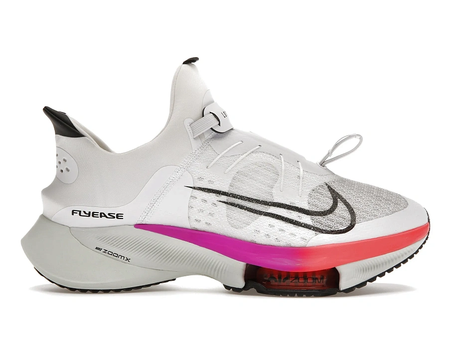 Фото № 1 с приближением к товару «‎Nike Air Zoom Tempo Next% FlyEase White Flash Crimson Spruce Aura»